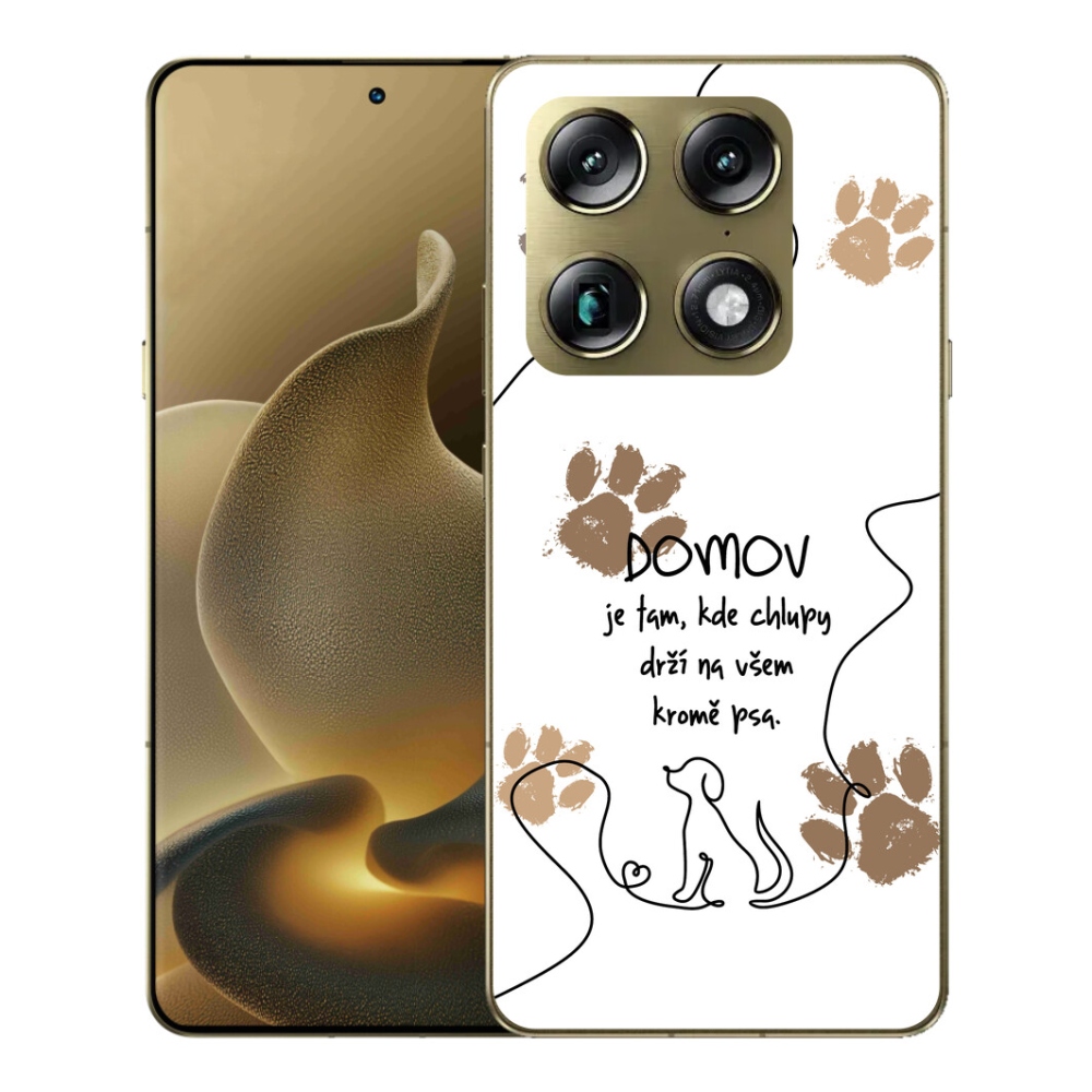 Gelový kryt mmCase na Motorola Signature - psí motiv bílé pozadí