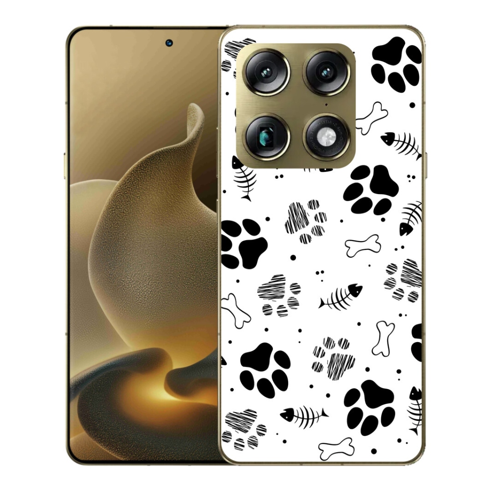 Gelový kryt mmCase na Motorola Signature - psí tlapky 1