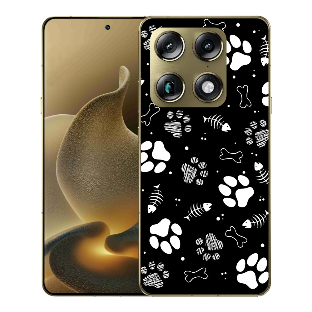 Gelový kryt mmCase na Motorola Signature - psí tlapky