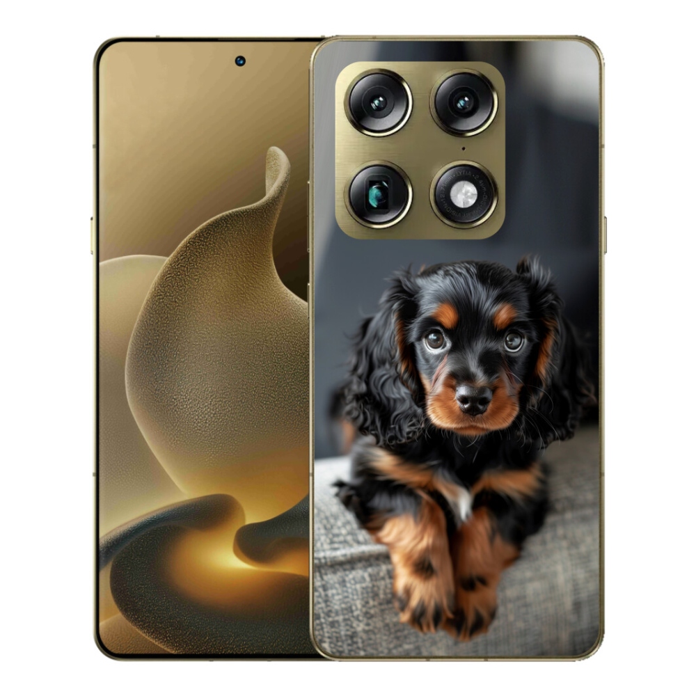 Gelový kryt mmCase na Motorola Signature - roztomilý dlouhosrstý jezevčík