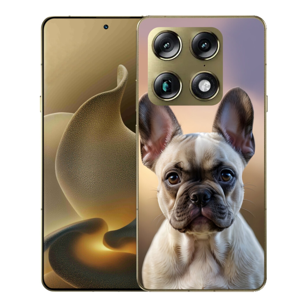 Gelový kryt mmCase na Motorola Signature - roztomilý francouzský buldoček