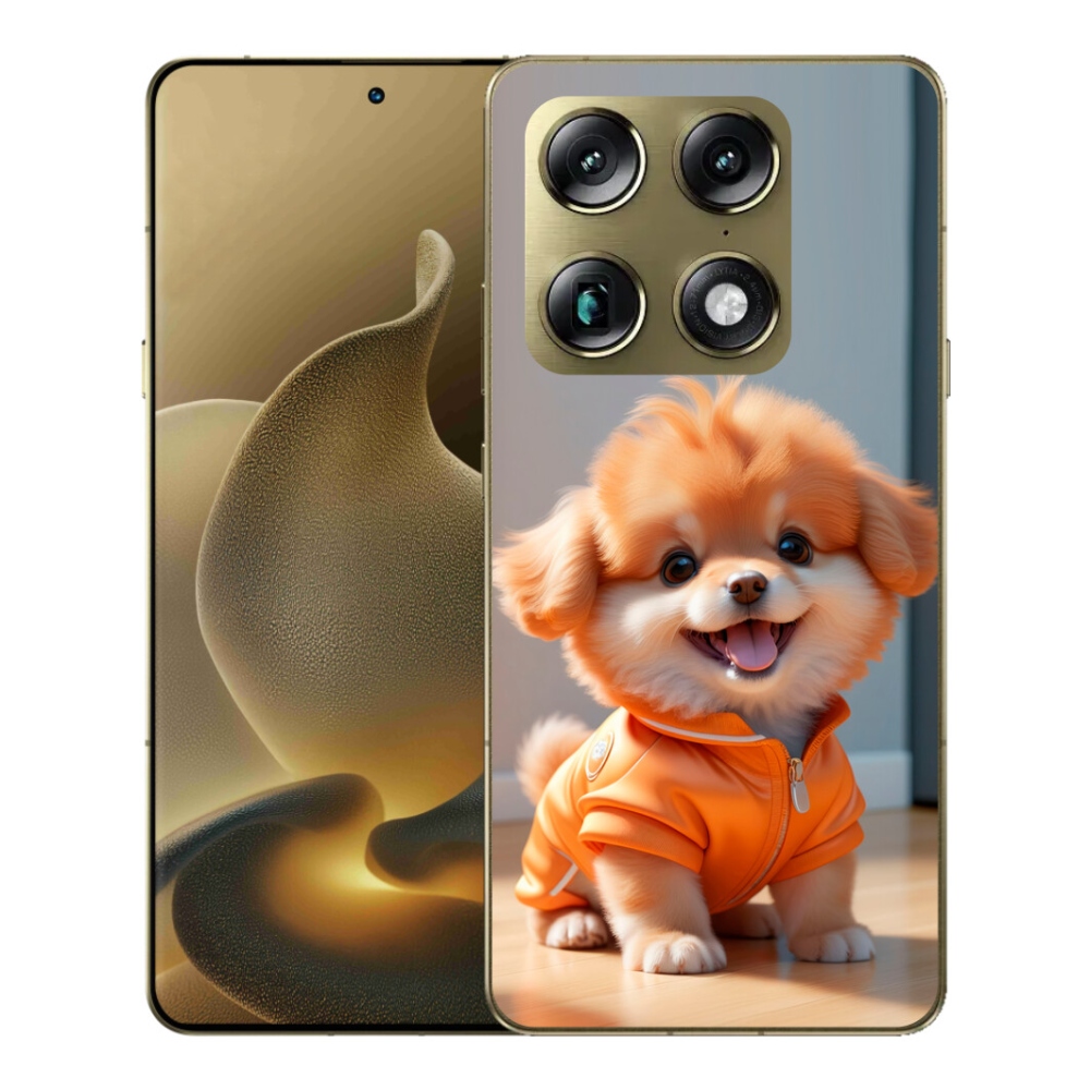 Gelový kryt mmCase na Motorola Signature - roztomilý pomeranian v mikině