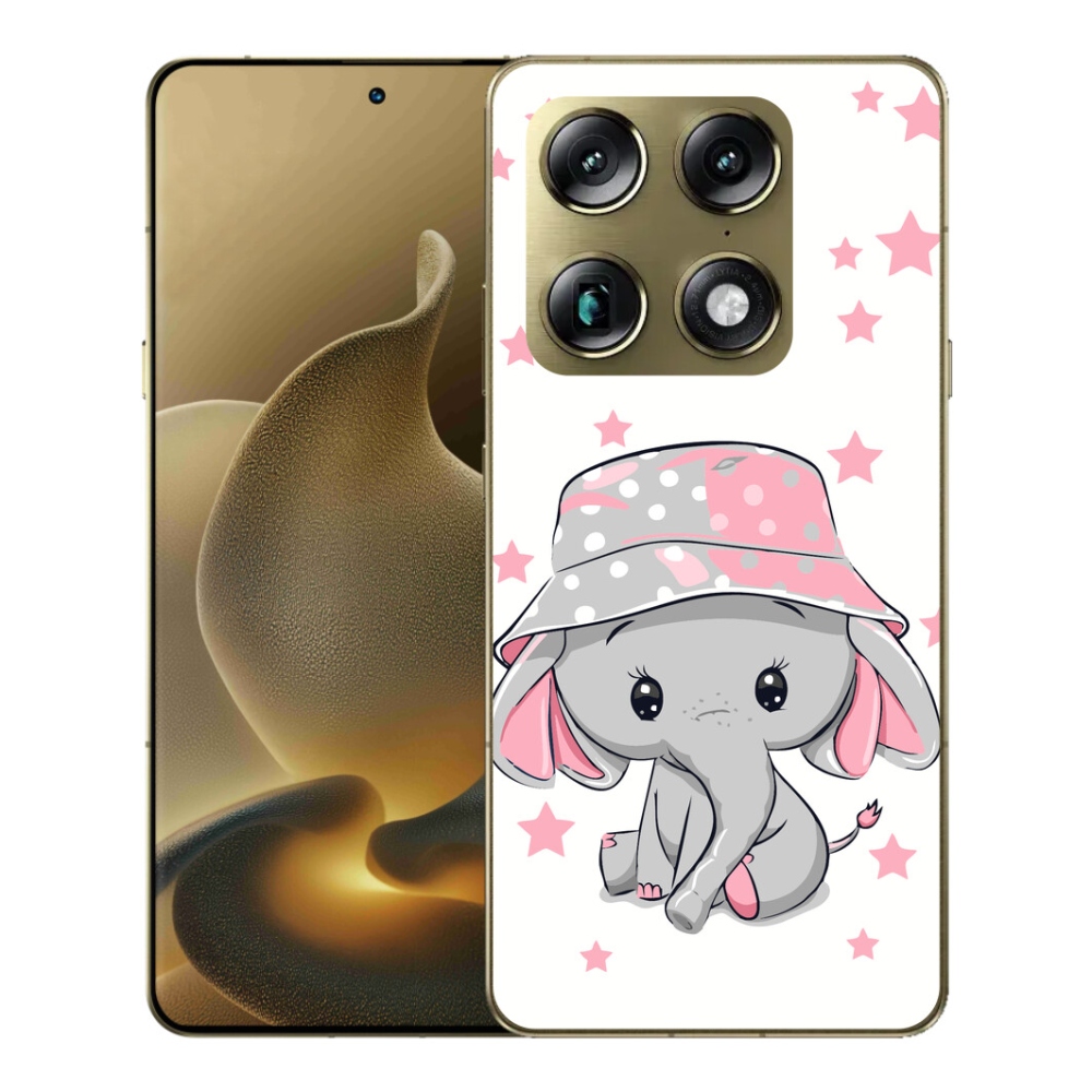 Gelový kryt mmCase na Motorola Signature - růžový slon