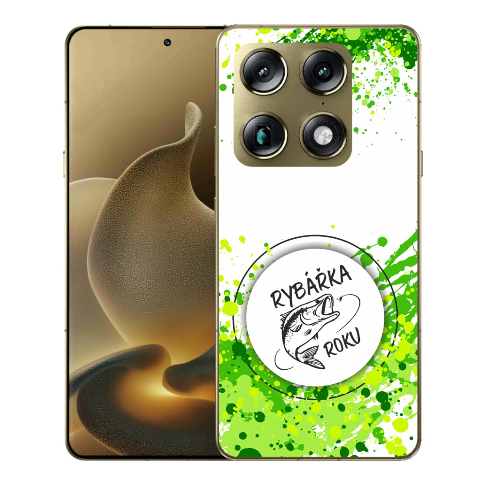 Gelový kryt mmCase na Motorola Signature - rybářka roku bílé pozadí