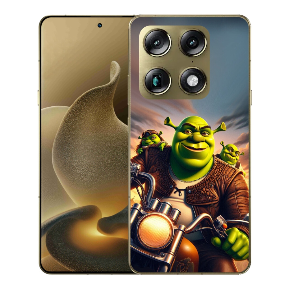 Gelový kryt mmCase na Motorola Signature - shrek na motorce