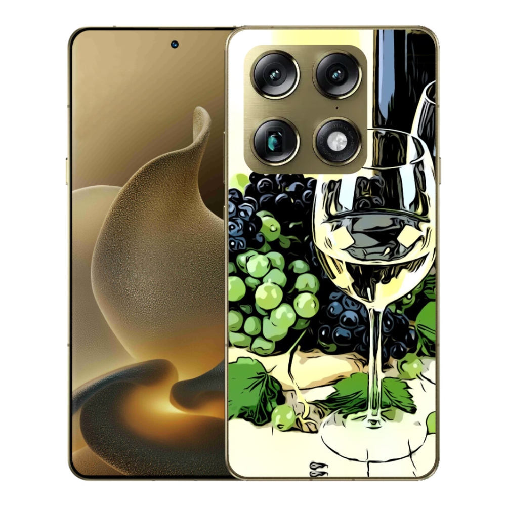 Gelový kryt mmCase na Motorola Signature - sklenka vína