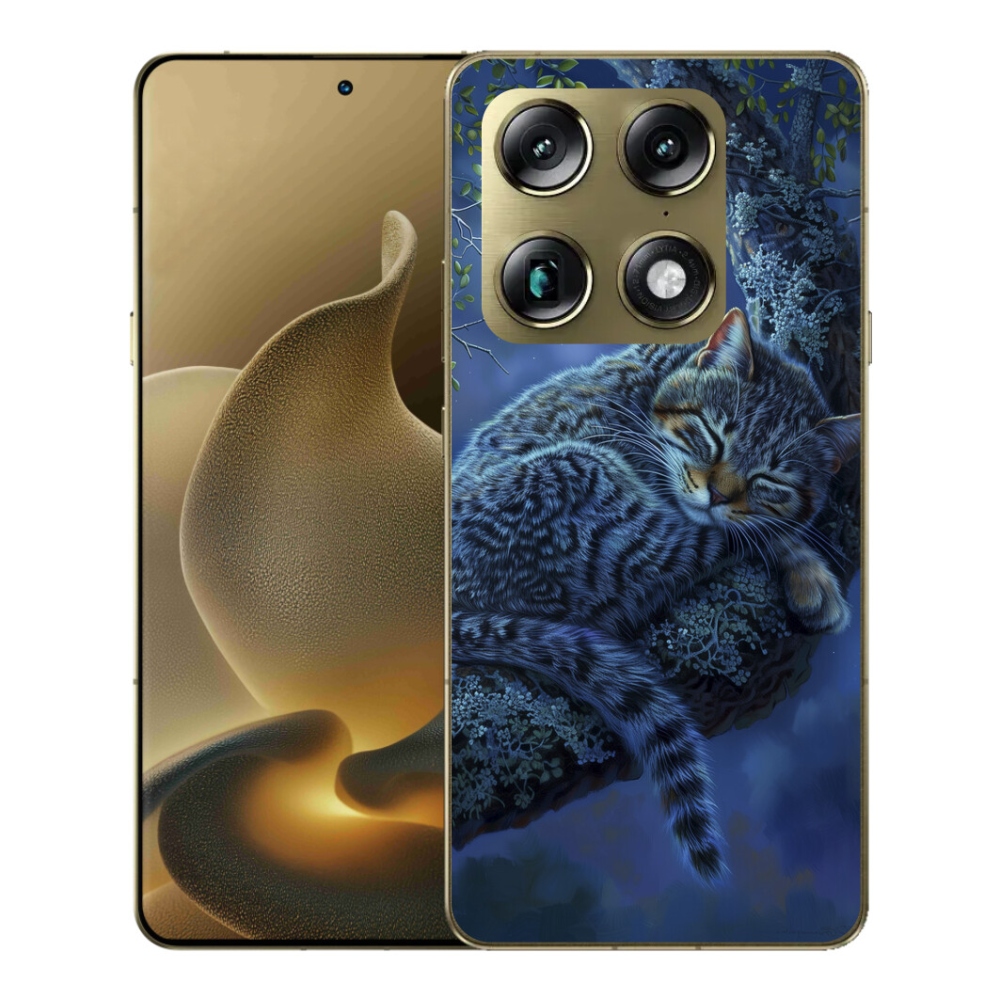Gelový kryt mmCase na Motorola Signature - spící kočka