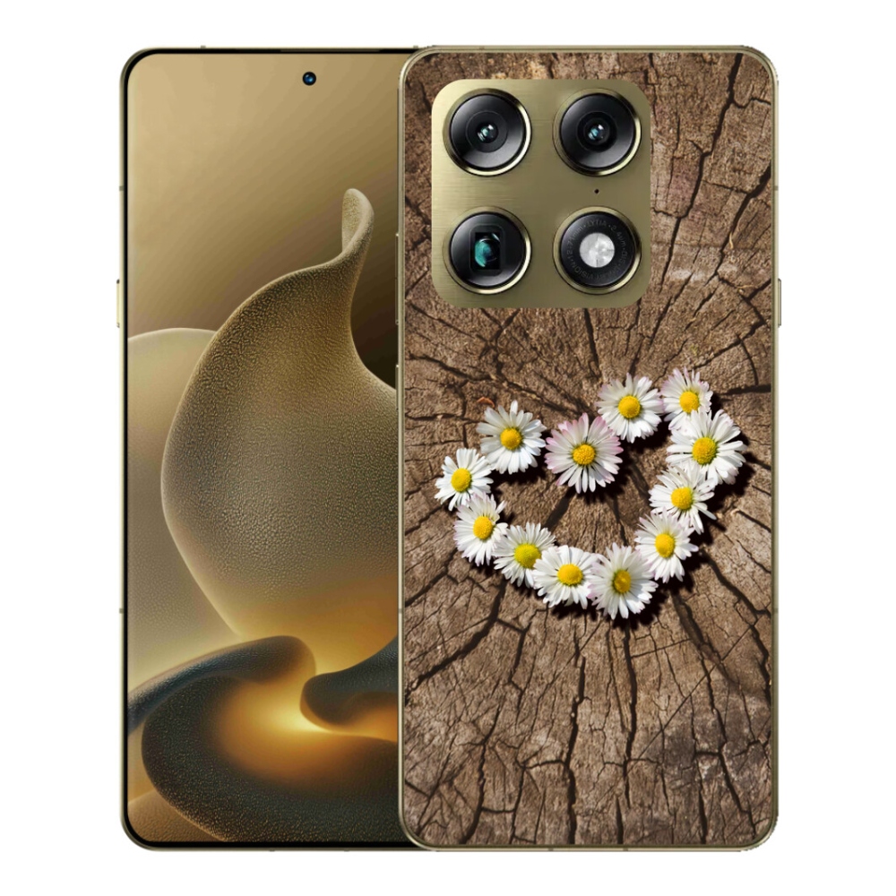 Gelový kryt mmCase na Motorola Signature - srdce z kopretin