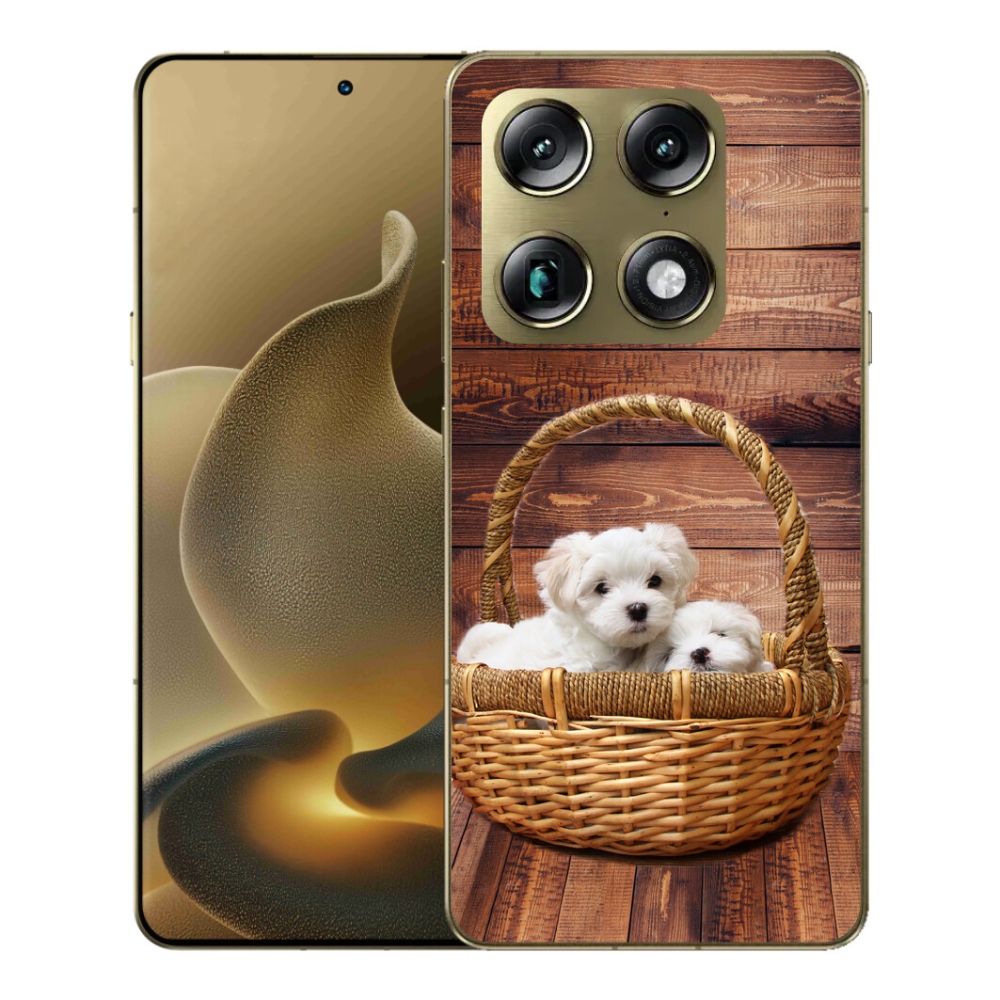 Gelový kryt mmCase na Motorola Signature - štěňátka