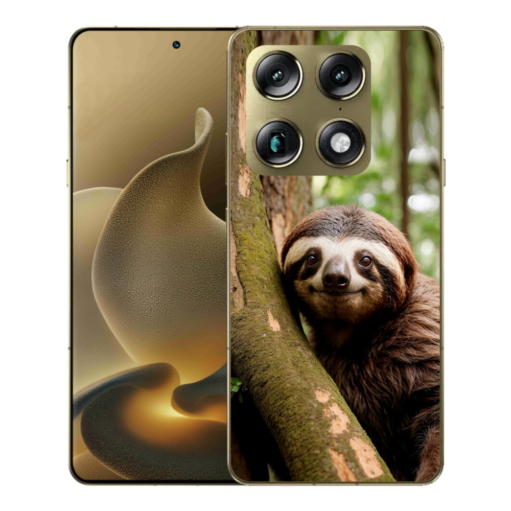 Gelový kryt mmCase na Motorola Signature - usměvavý lenochod