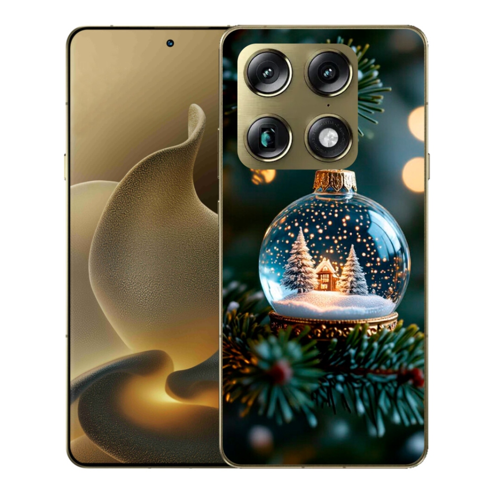 Gelový kryt mmCase na Motorola Signature - vánoční koule 2