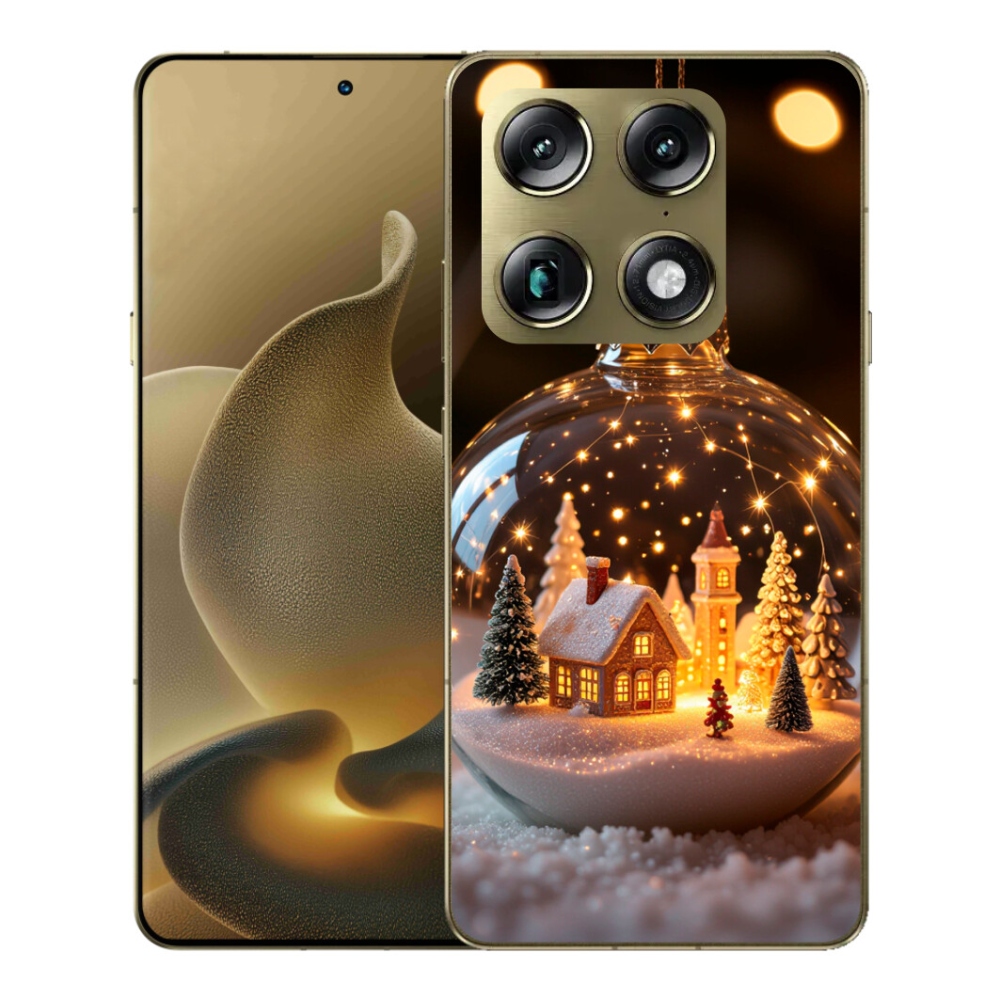 Gelový kryt mmCase na Motorola Signature - vánoční koule 3