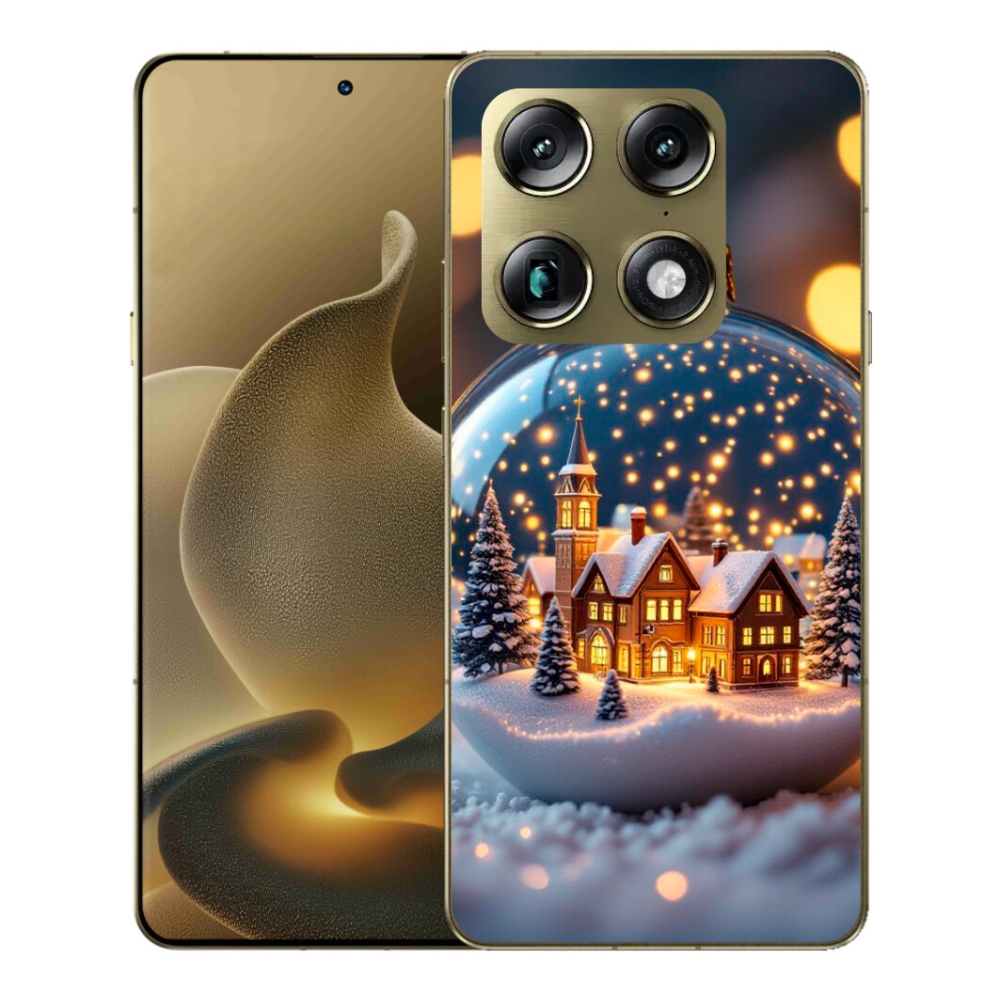 Gelový kryt mmCase na Motorola Signature - vánoční koule 4