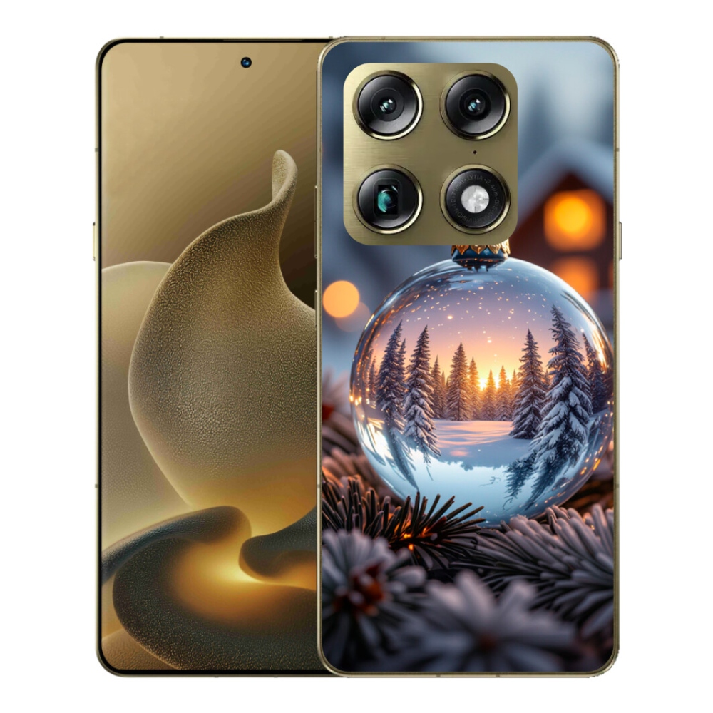 Gelový kryt mmCase na Motorola Signature - vánoční ozdoba