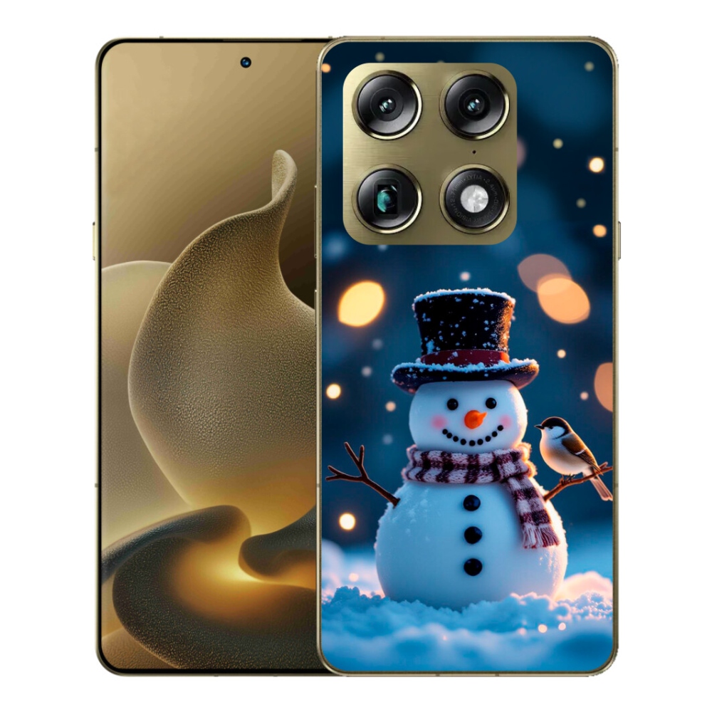 Gelový kryt mmCase na Motorola Signature - vánoční sněhulák