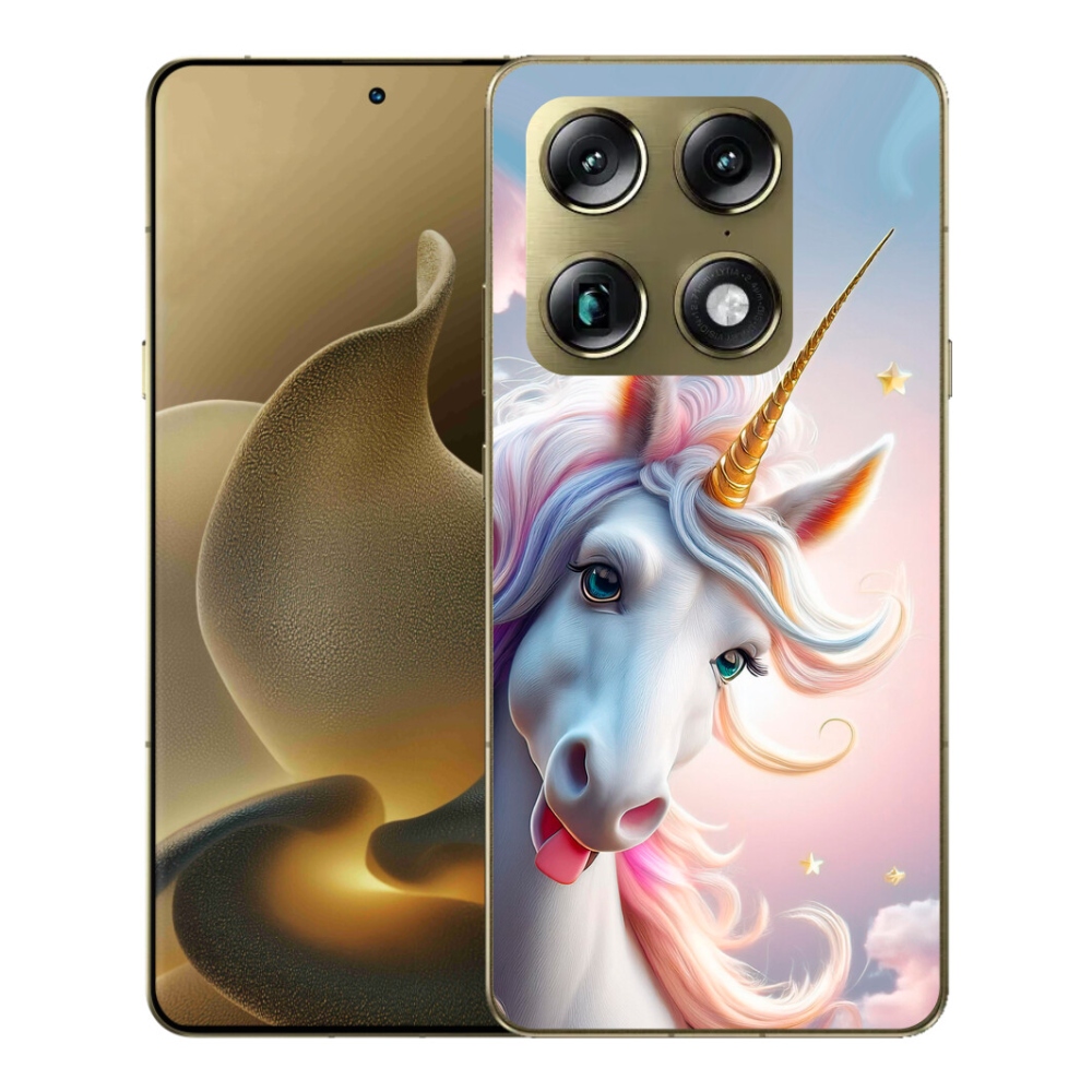 Gelový kryt mmCase na Motorola Signature - veselý jednorožec