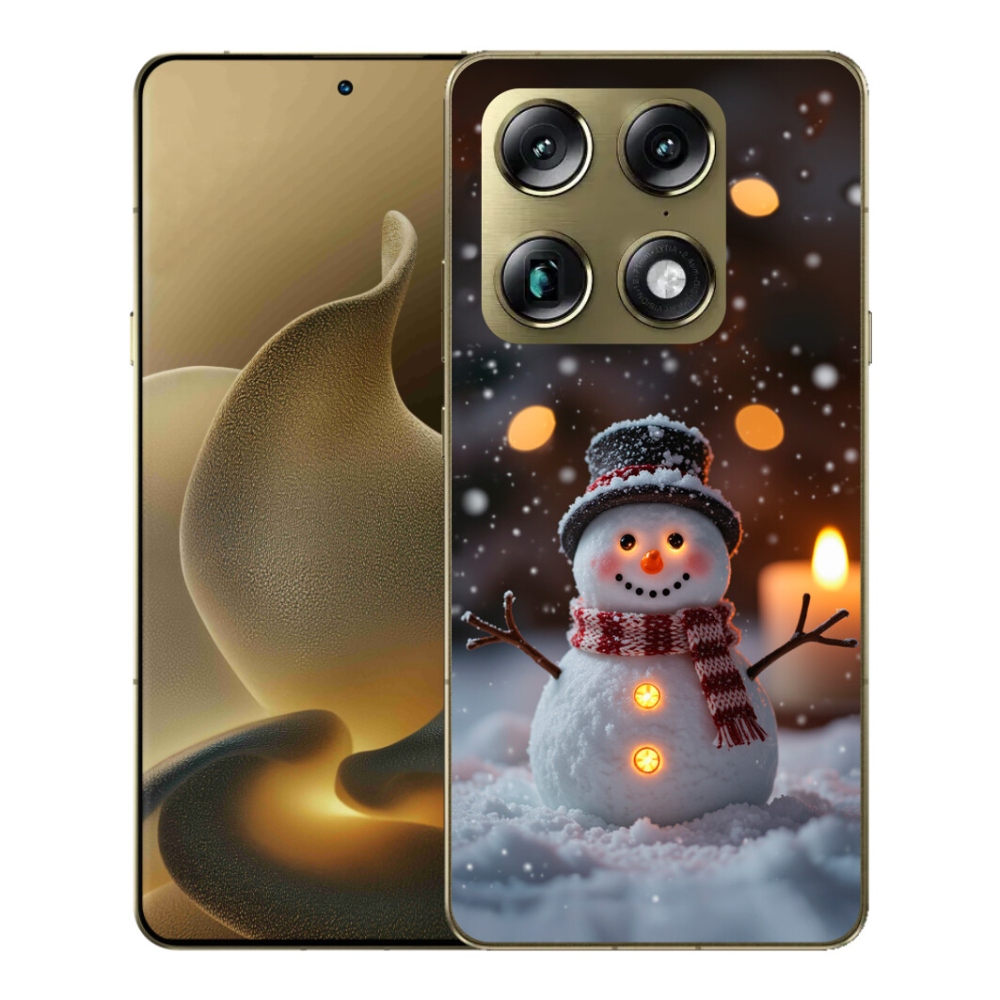 Gelový kryt mmCase na Motorola Signature - veselý sněhulák