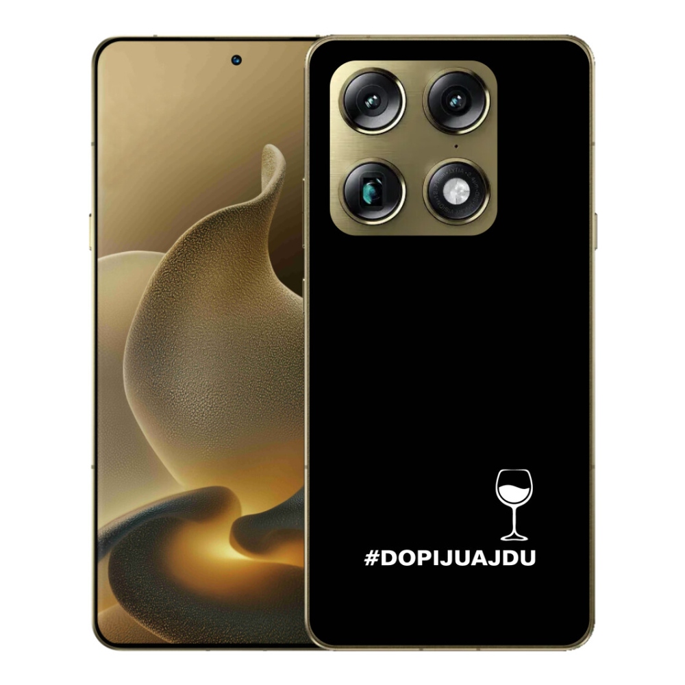 Gelový kryt mmCase na Motorola Signature - vinný motiv černé pozadí