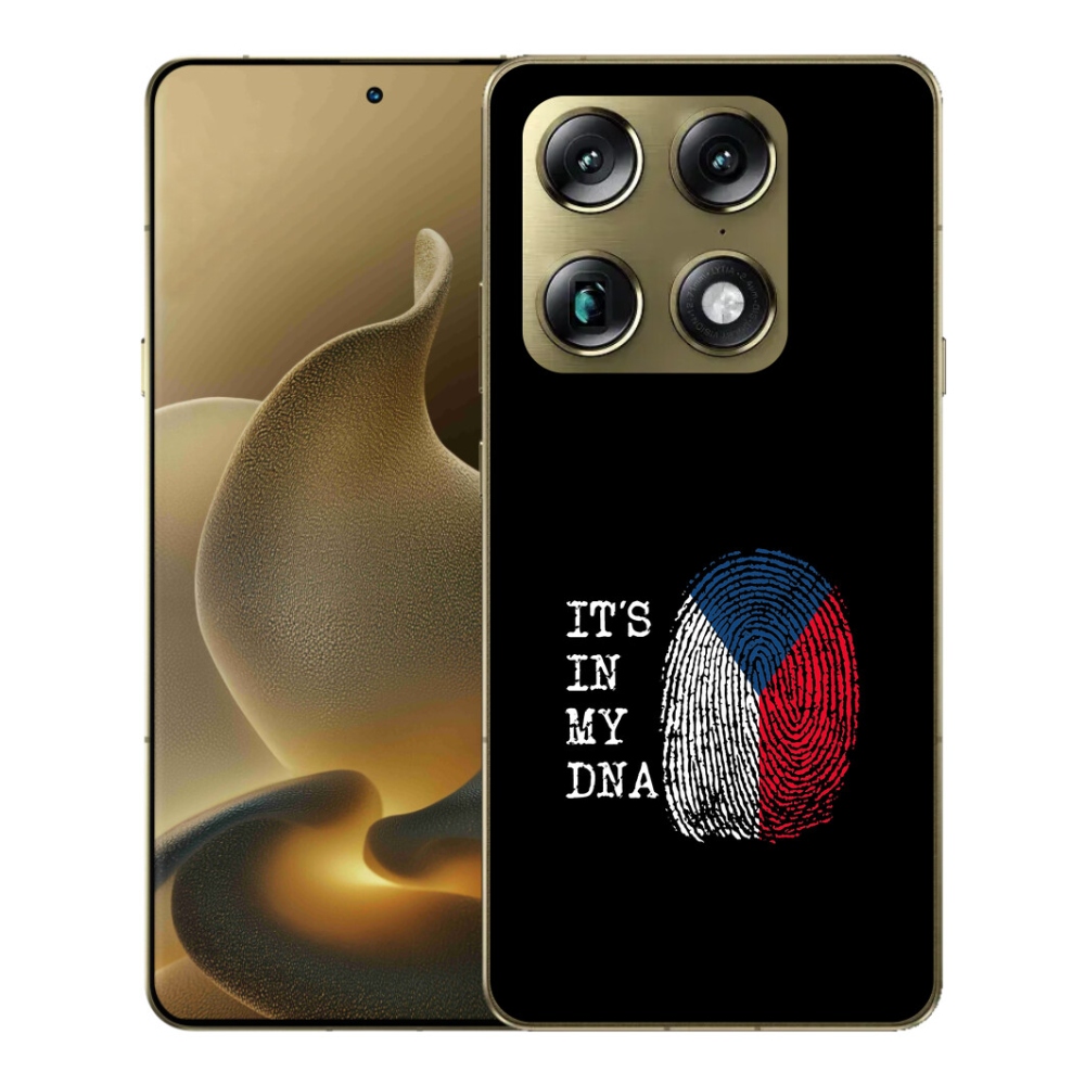 Gelový kryt mmCase na Motorola Signature - vlajka otisk prstu černé pozadí
