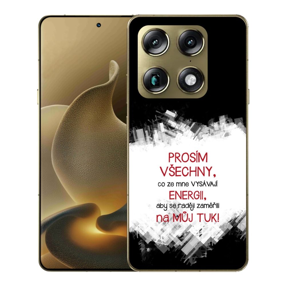 Gelový kryt mmCase na Motorola Signature - vtipný text 1 červený