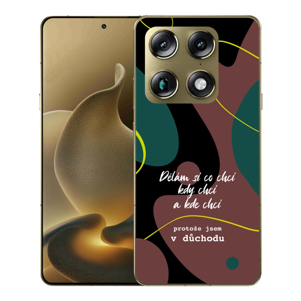 Gelový kryt mmCase na Motorola Signature - vtipný text 10 černé pozadí
