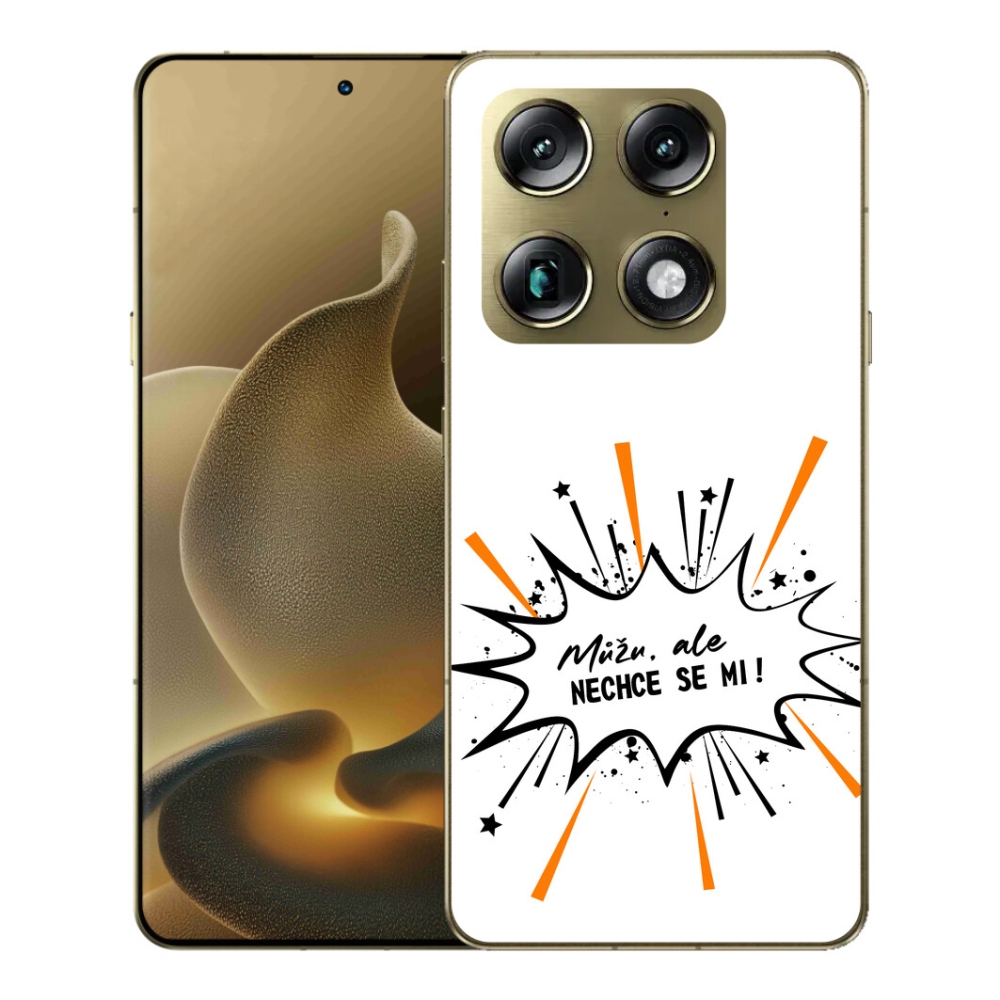Gelový kryt mmCase na Motorola Signature - vtipný text 11 bílé pozadí