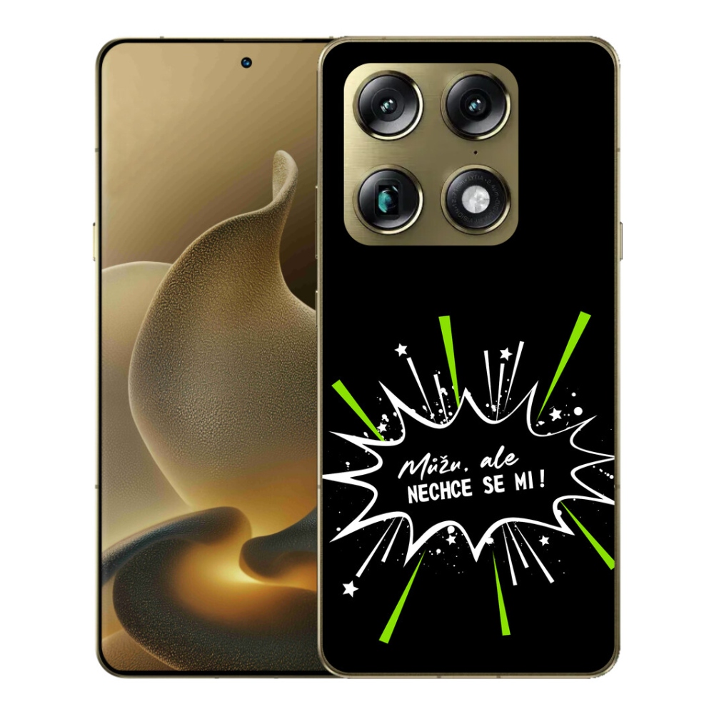 Gelový kryt mmCase na Motorola Signature - vtipný text 11 černé pozadí