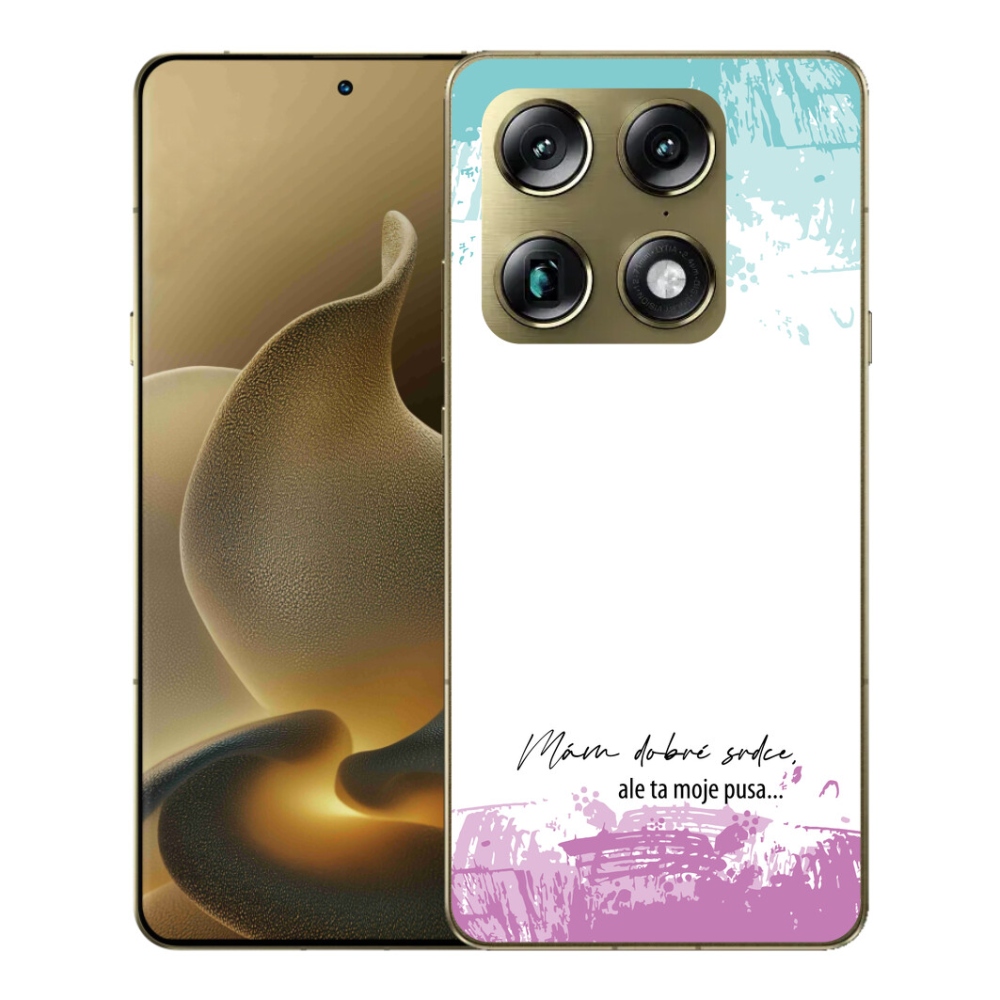 Gelový kryt mmCase na Motorola Signature - vtipný text 3 bílé pozadí