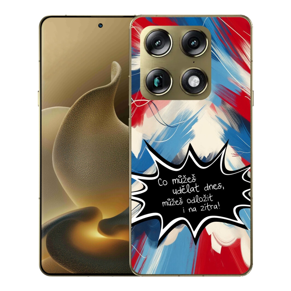 Gelový kryt mmCase na Motorola Signature - vtipný text 9 černé pozadí