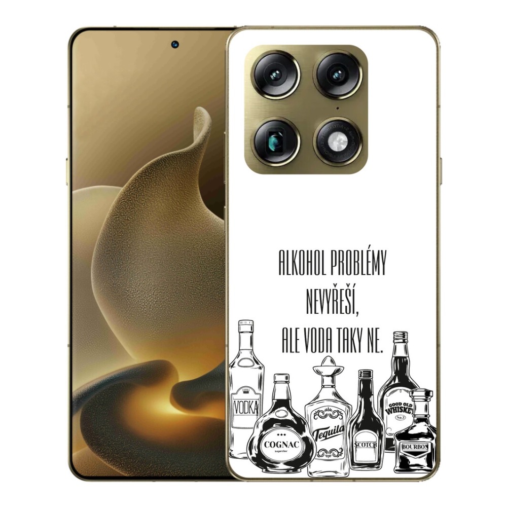 Gelový kryt mmCase na Motorola Signature - vtipný text bílé pozadí