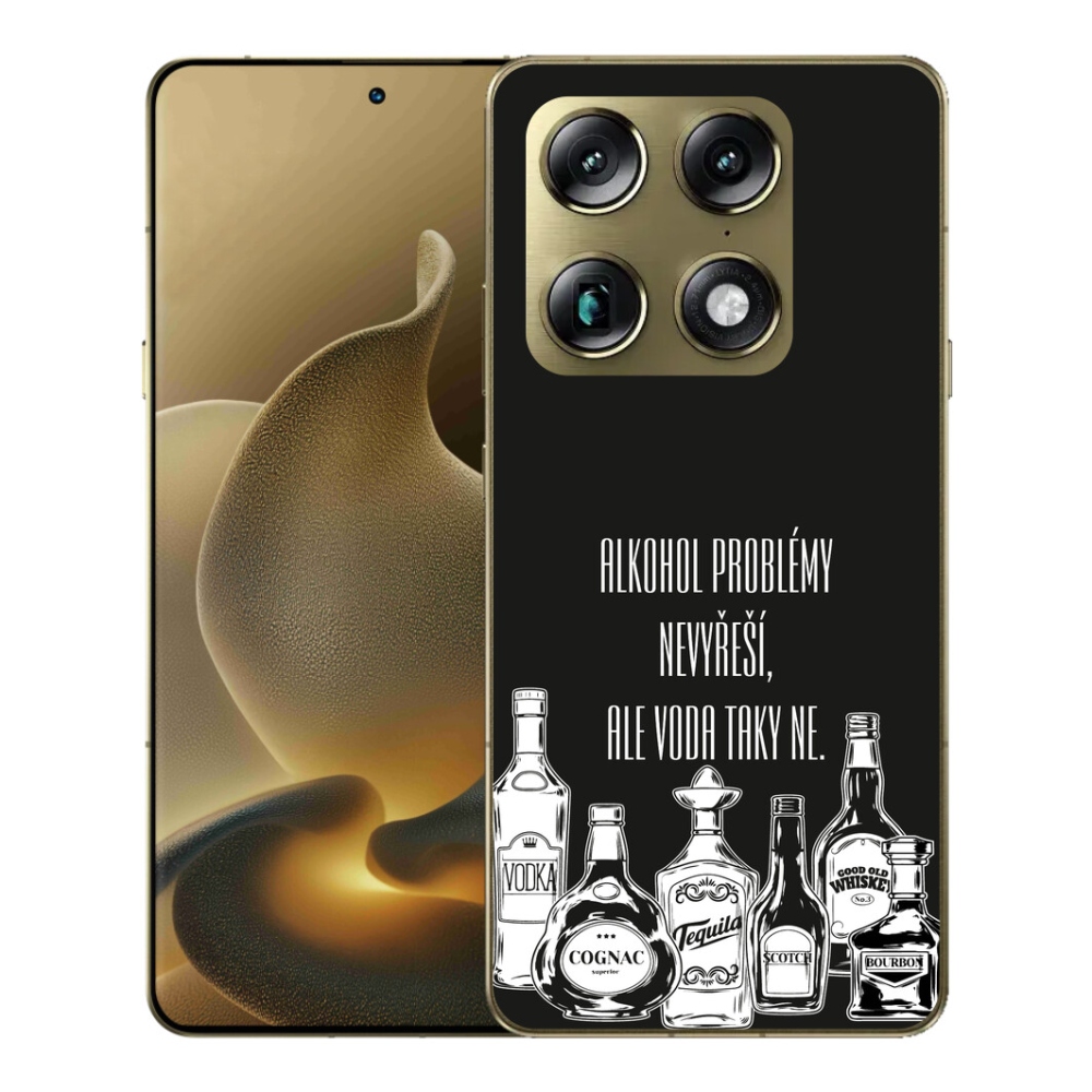 Gelový kryt mmCase na Motorola Signature - vtipný text černé pozadí
