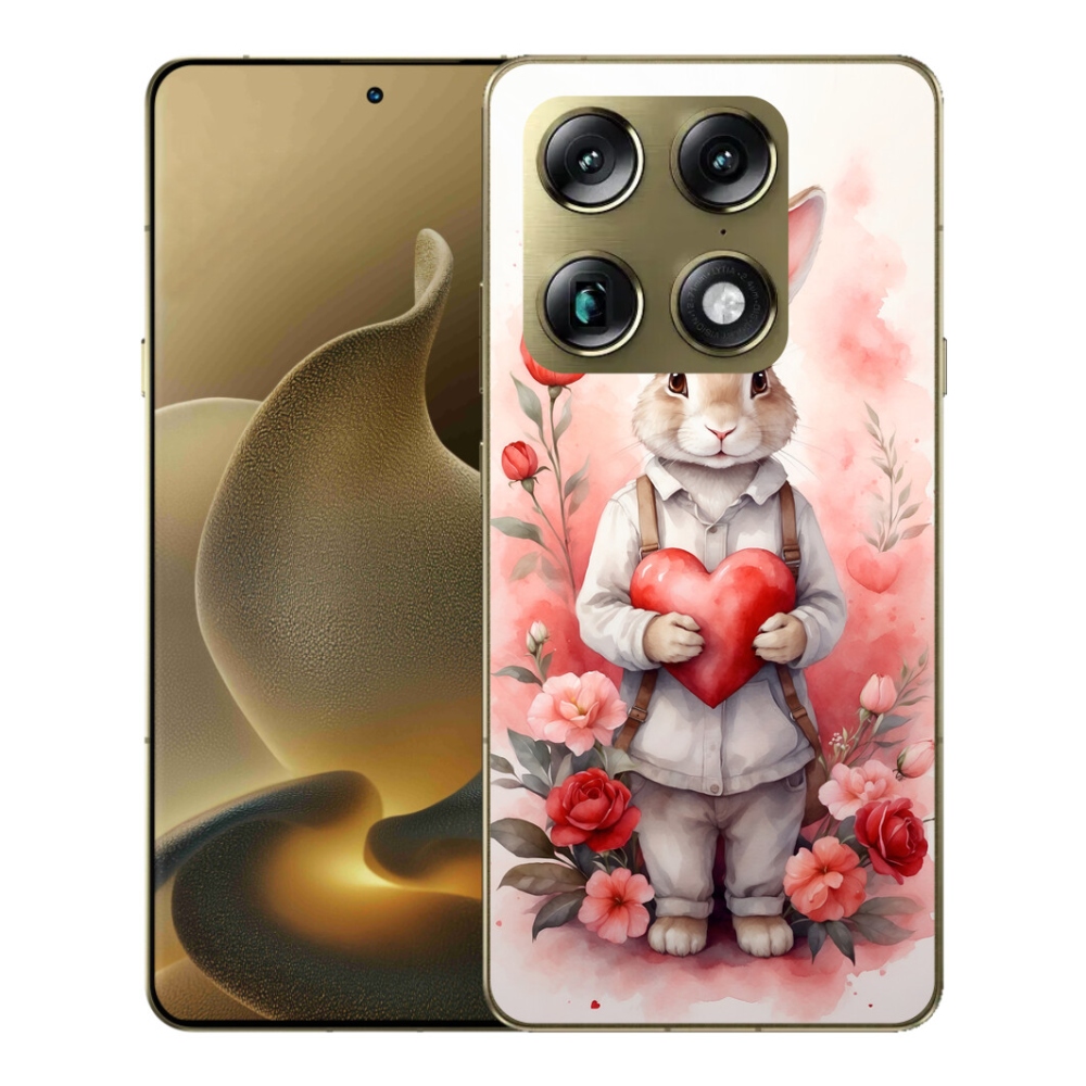 Gelový kryt mmCase na Motorola Signature - zajíc se srdíčkem
