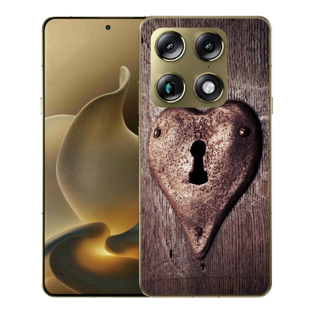 Gelový kryt mmCase na Motorola Signature - zámek ve tvaru srdce