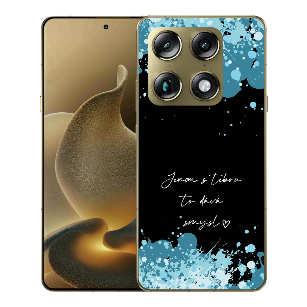 Gelový kryt mmCase na Motorola Signature - zamilovaný text černé pozadí