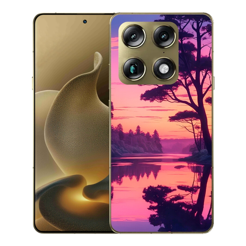Gelový kryt mmCase na Motorola Signature - západ slunce nad jezerem