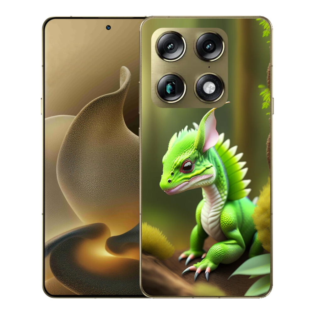 Gelový kryt mmCase na Motorola Signature - zelený dráček