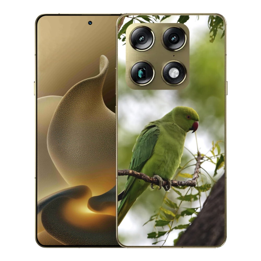 Gelový kryt mmCase na Motorola Signature - zelený papoušek