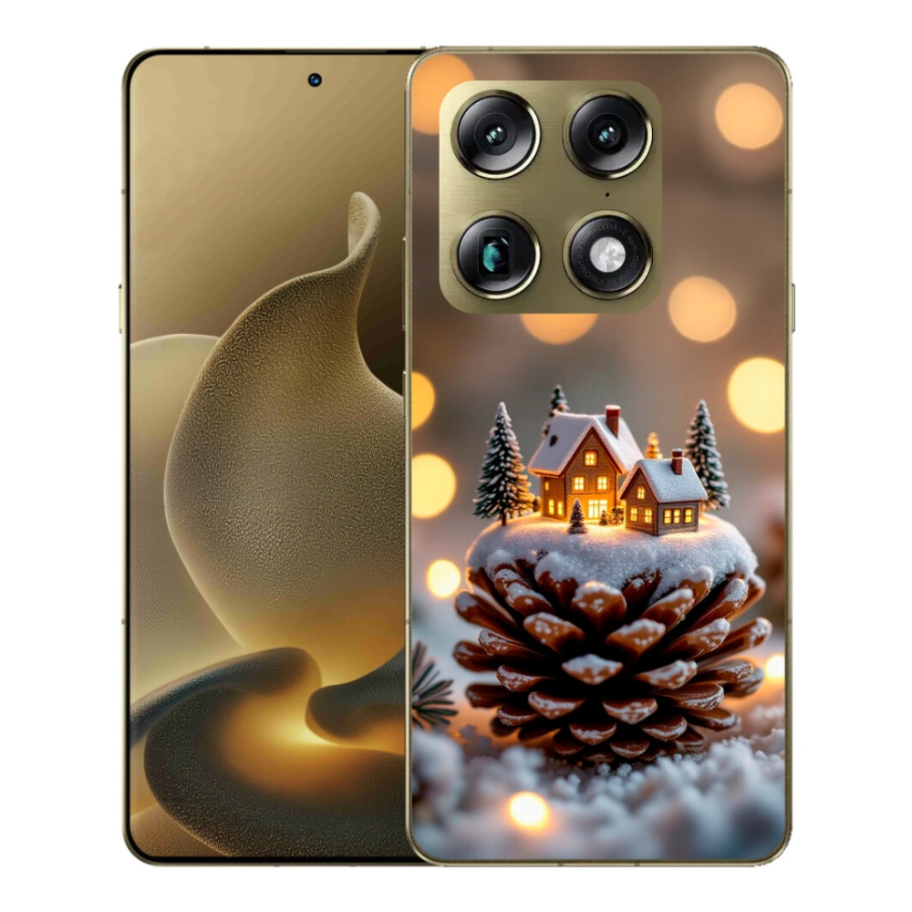 Gelový kryt mmCase na Motorola Signature - zimní vesnička