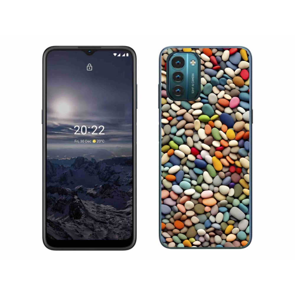 Gelový kryt mmCase na Nokia G11/G21 - barevné kamínky 2