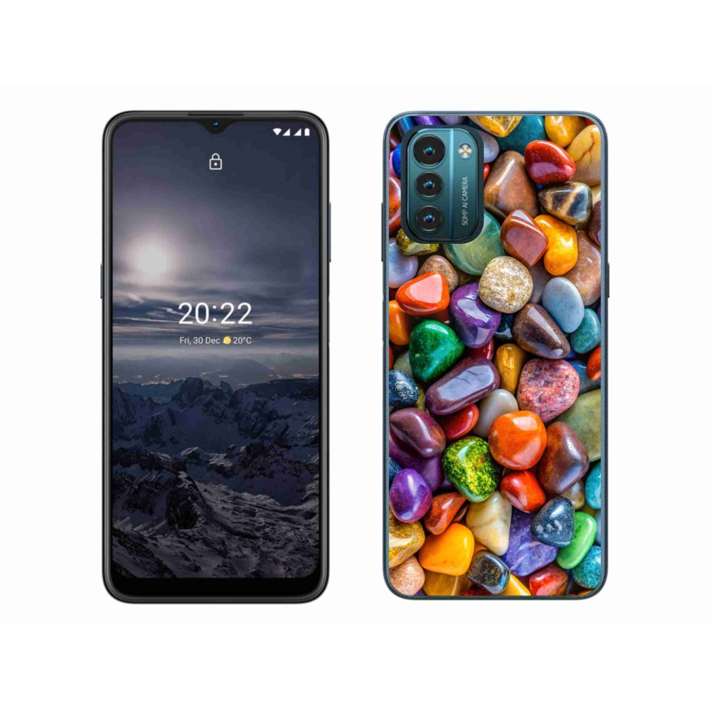 Gelový kryt mmCase na Nokia G11/G21 - barevné kamínky