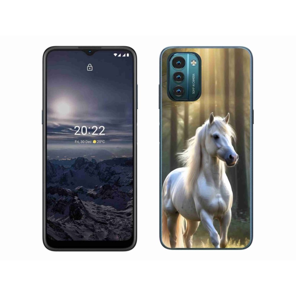 Gelový kryt mmCase na Nokia G11/G21 - bílý kůň 3
