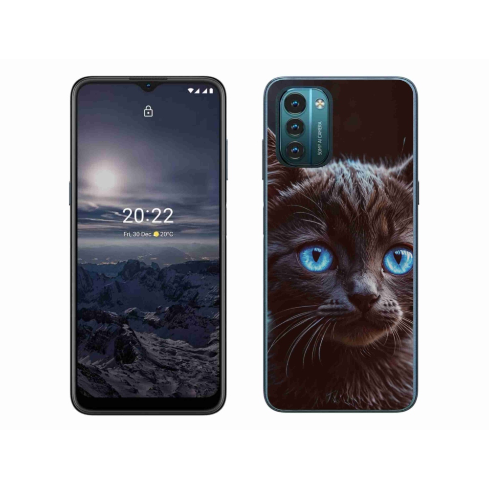 Gelový kryt mmCase na Nokia G11/G21 - černé kotě 2