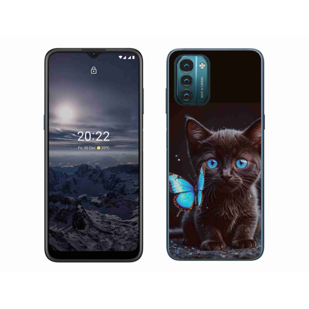Gelový kryt mmCase na Nokia G11/G21 - černé kotě 3