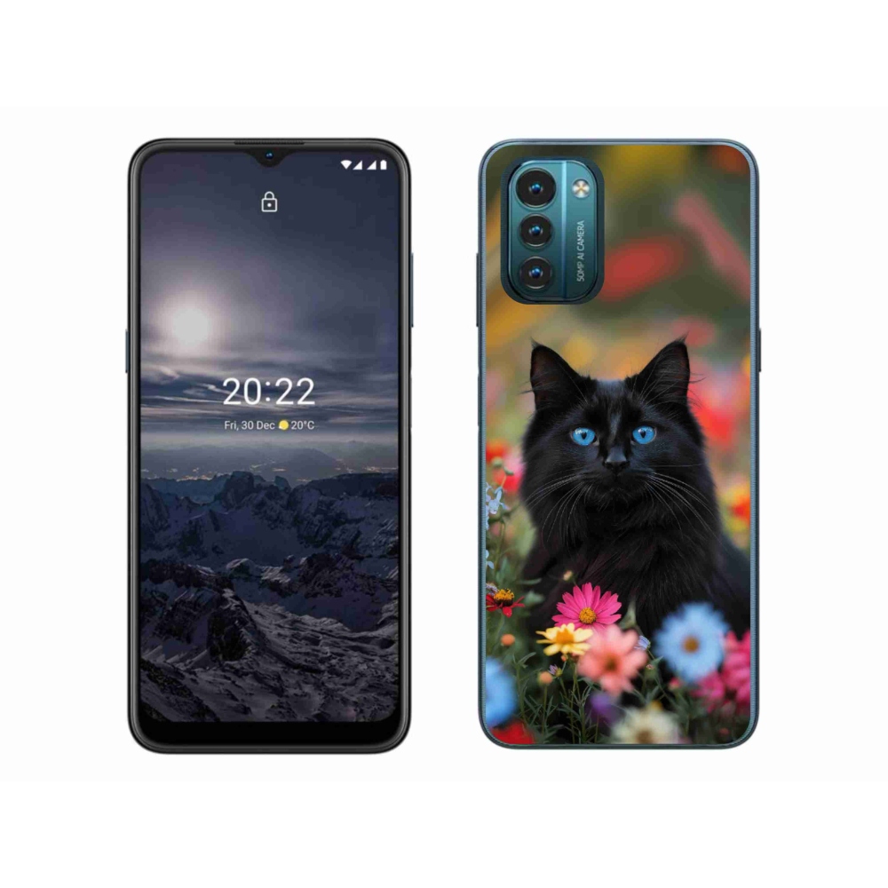 Gelový kryt mmCase na Nokia G11/G21 - černé kotě 4