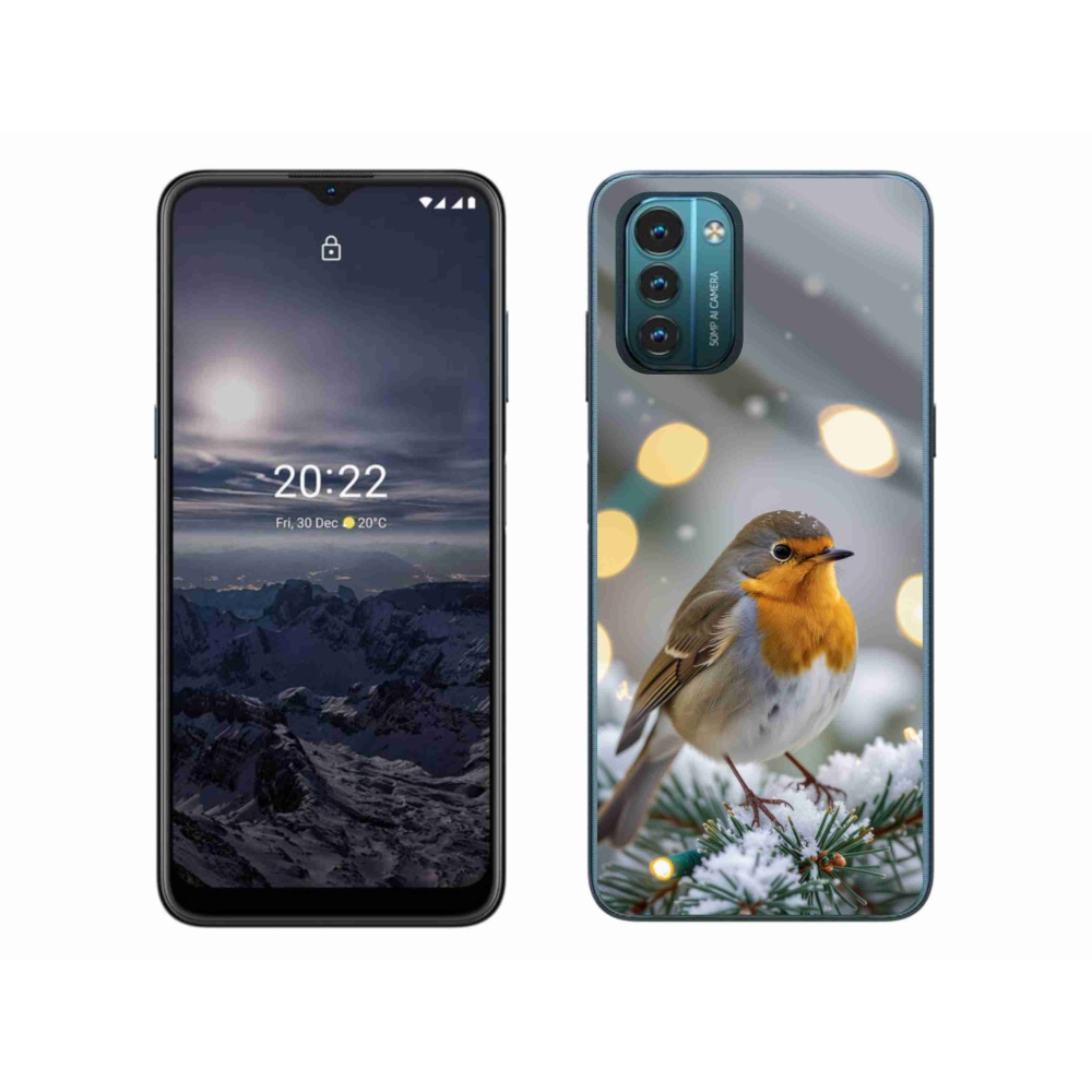 Gelový kryt mmCase na Nokia G11/G21 - červenka v zimě