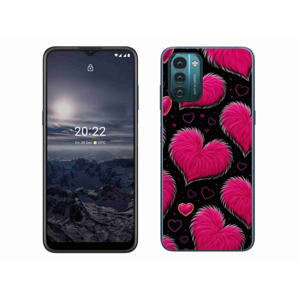 Gelový kryt mmCase na Nokia G11/G21 - hebká srdce