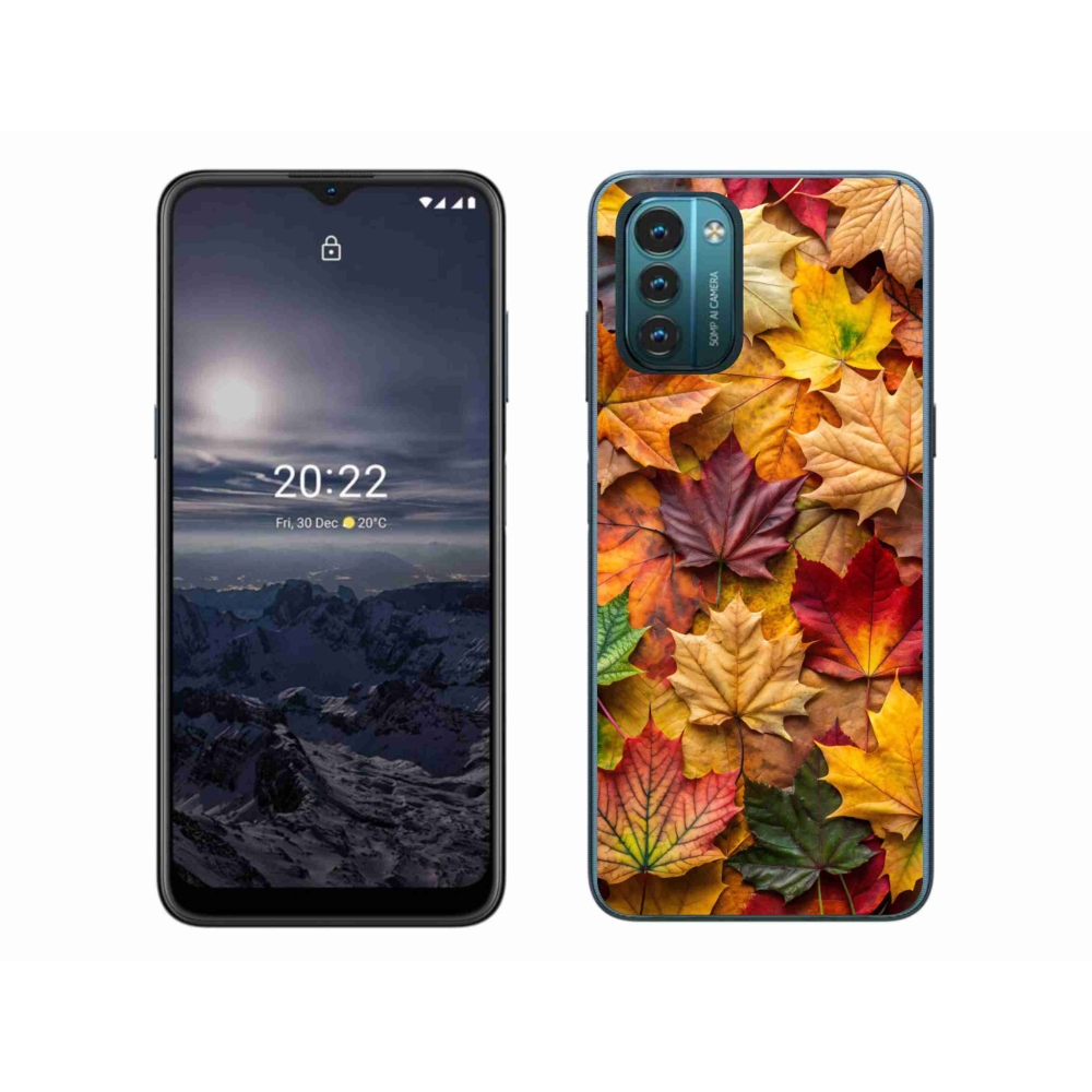 Gelový kryt mmCase na Nokia G11/G21 - javorové listy 2