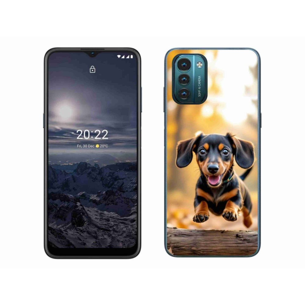 Gelový kryt mmCase na Nokia G11/G21 - jezevčík 2
