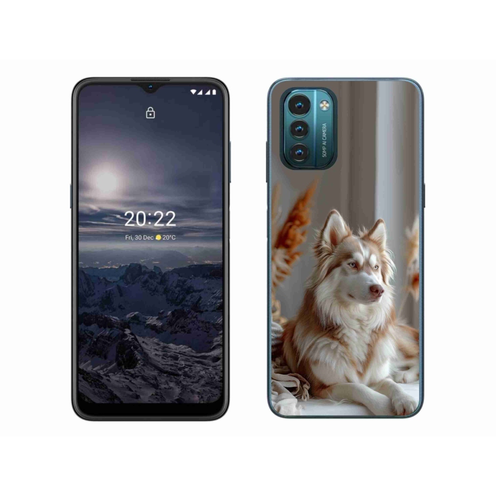 Gelový kryt mmCase na Nokia G11/G21 - klidný sibiřský husky