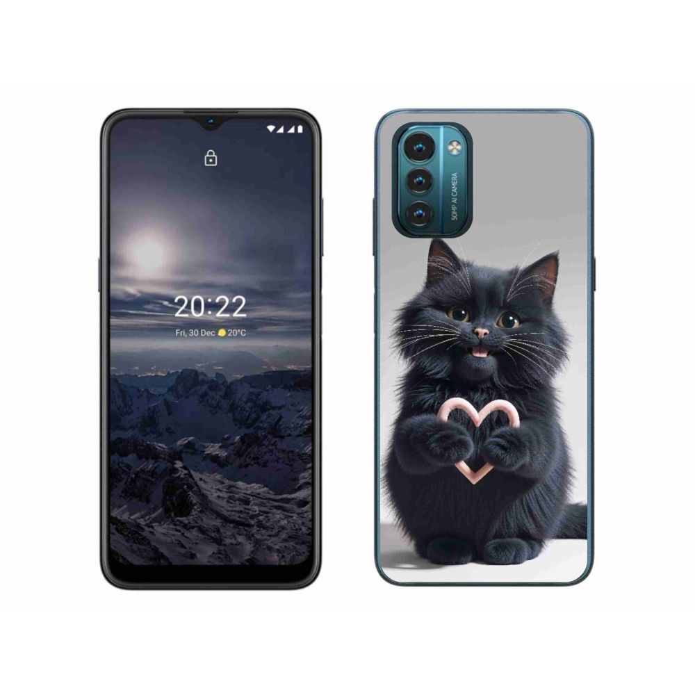 Gelový kryt mmCase na Nokia G11/G21 - kočičí láska 3